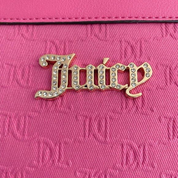 Juicy Couture Pink Frame Clutch Wristlet Purse Bag NWT - Picture 9 of 10